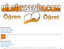Tablet Screenshot of bilgieksenim.com